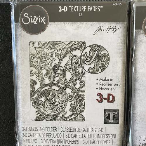 Sizzix Thinlits Metal Dies Tim Holtz Embossing - Set of 6 - 192LP - Picture 7 of 7