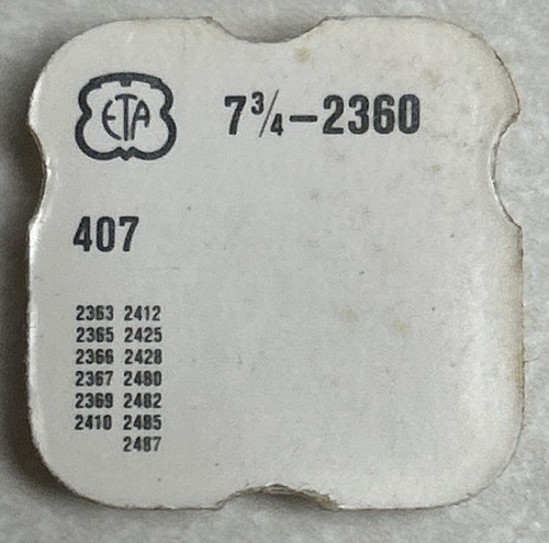 ETA 2452 escape wheel & pallet fork with bridge - 118132 | eBay