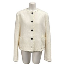DIOR/ChristianDior 411V57P1571 White Outer fabric Wool, nylon Women's Jacket