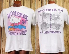 Vintage Woodstock '94 Concert 2 sided T-shirt 1994 NEW 2025