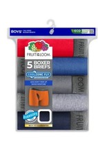 Fruit Of The Loom Five Pack Boys Boxer Briefs XL MULTICOLOR TWO PACKS OF FIVE.