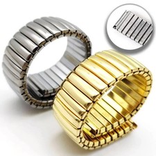 One-Piece Stainless steel Expander stretch metal watch band Strap 16/18/20/22mm