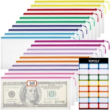 20PCS Mesh Zipper Pouch Bags Small, Pencil Pouches, 9.3 A6, 10 Colors
