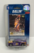 LA Lakers Upper Deck NBA BALLIN' Chrysler Car with Kobe Bryant Trading Card
