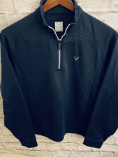Callaway Golf Opti-Dri Pullover Performance Quilted Fleece Lined 1/4 Zip Medium