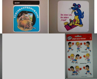 Stickers, Decals - Pig, Mouse, Skat, Sports Billy Susy, GUESS WHAT...