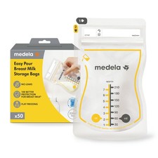 Medela Easy Pour Breastmilk Storage Bags 50 Count 210ml Disposable Leakpr...