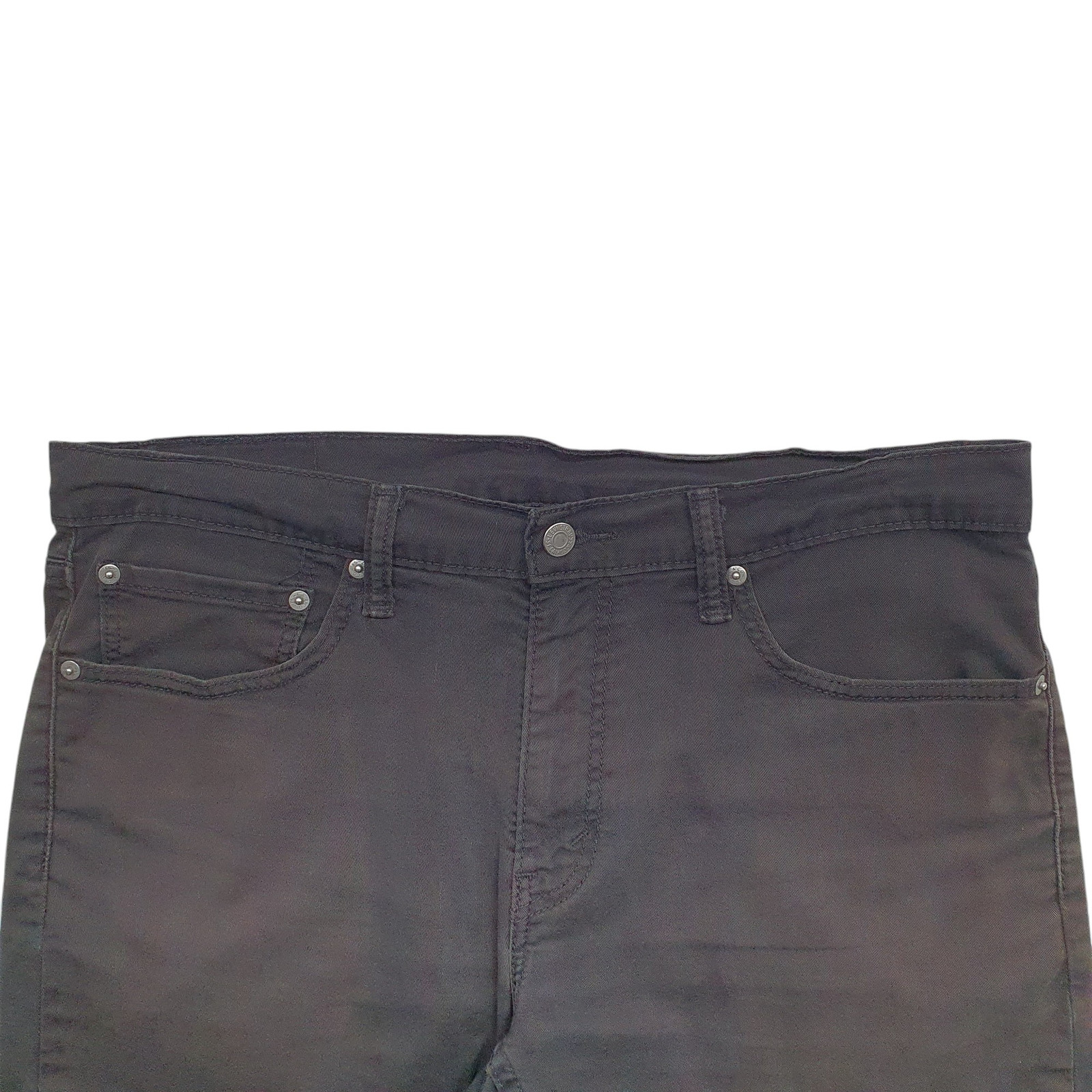 LEVIS Black Denim Jeans Cotton Shorts Mens W36 image 2