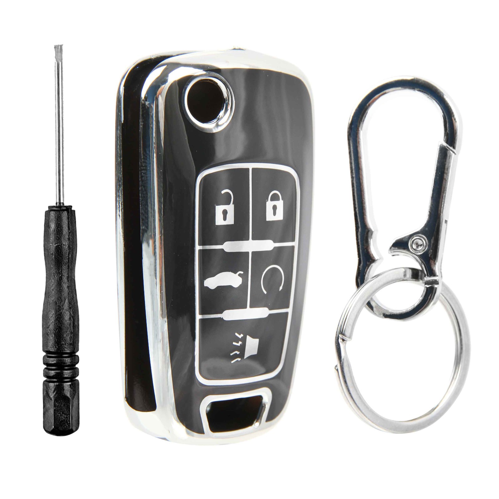 Remote Key Fob Shell Case Polymer Cover for 2015 2016 2017 2018 2019 GMC 5b