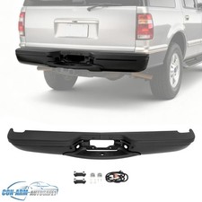 Black Rear Bumper Assembly W License Plate Light For Ford Expedition 1997-2000