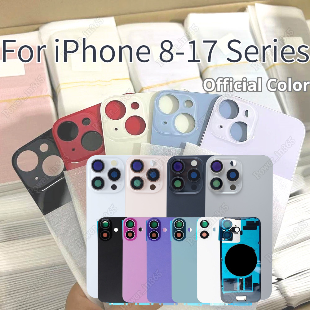 Back Glass Replacement Big Hole For iPhone17 16 15 14 13 12 11 XR Rear Cover Lot