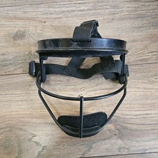 Black Adjustable Girls Softball Face Mask Plastic Foam Metal Protective Gear