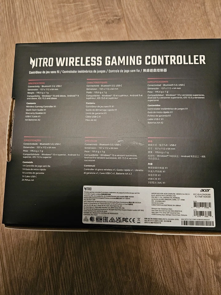 Acer Nitro Wireless game controller X1 - Bild 3 von 4
