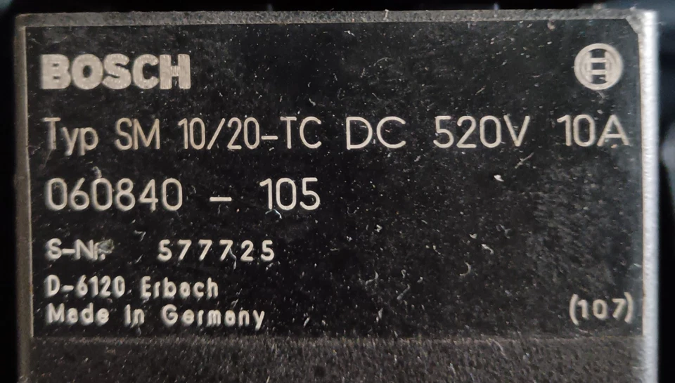 BOSCH SM 10/20-TC DC - Immagine 3 di 3