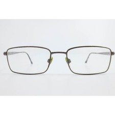 Ralph Lauren Polo 1036 9015 Gunmetal Rectangular Metal Eyeglass Frames 55-18-140