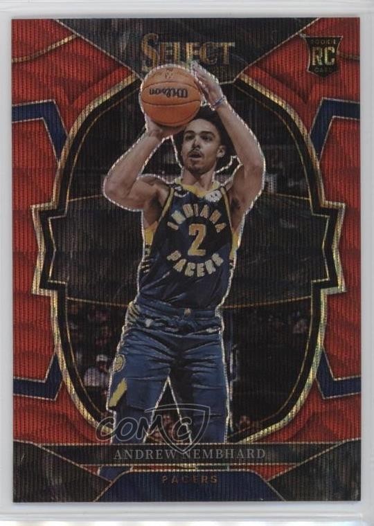 2022-23 Panini Select Concourse Red Wave Prizm Andrew Nembhard #77 18jt