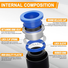 200 PCS Quick Connect Air Hose Fitting Assortment Kit,Push to Connect Fittings 1