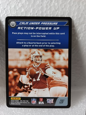 #ad #ad 2020 Panini NFL Five TCG Action Power Josh Allen #C97 $8.00