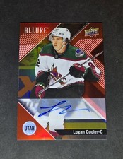 2024-25 Allure Hockey Logan Cooley Red Rainbow Auto