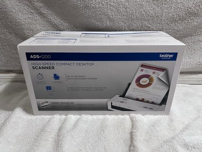 NEW Brother ADS-1200 High-Speed Compact Desktop Color Scanner