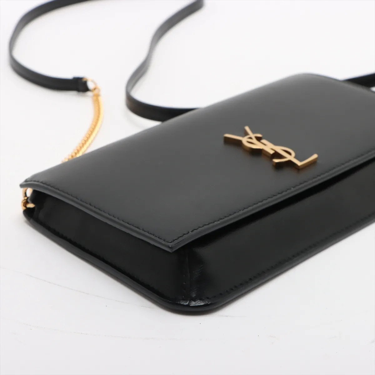 Cree Leather Chain Shoulder Bag Black 635095 thumbnail 4