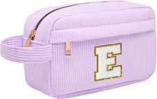 Borsa per Cosmetici per Donna Personalizzata Iniziale, Pochette Trucchi Viaggio 