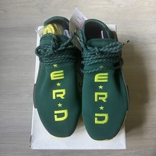 adidas gazelle silver green womens Adidas x Pharrell Williams Men's Hu NMD N.E.R.D Chalk White / Glow Orange /  Clear Mint Low Top Sneakers main image 1