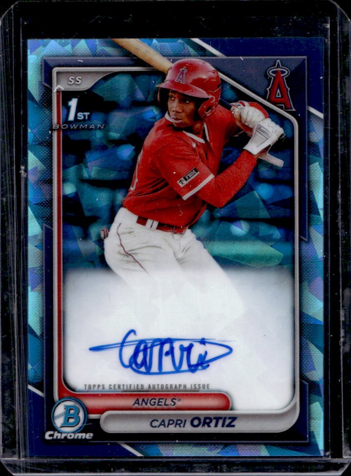 2024 Bowman Sapphire Capri Ortiz Chrome Auto 1st #BSPA-CO Angels