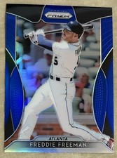 2019 PANINI PRIZM FREDDIE FREEMAN HOLO BLUE PRIZM “DODGERS COLOR MATCH” NO. 194