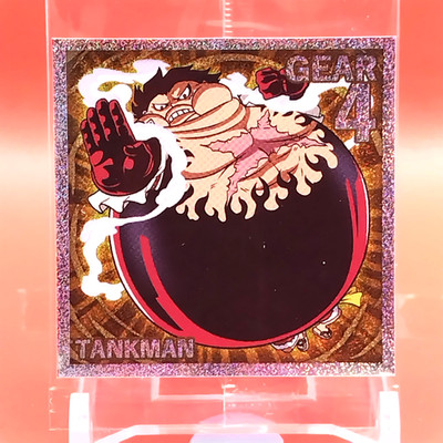 Monkey D. Luffy Gear 4 One Piece Wafer Seal Sticker Japanese Holo SW6-26 GR