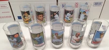 VINTAGE 1993 McDONALD'S MLB ALL TIME GREATEST TEAM DRINKING WATER 10 GLASS SET