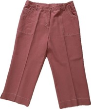 J. Jill Women's Cropped Cotton Blend Size 10P Salmon Color