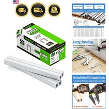 22 Gauge 71 Series 3/8" Crown Wide 3/8" Leg Length Galvanized Staples for Uph...
