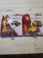 🔥Hot Wheels Disney The Lion King Character Cars Lot Simba Timon DieCast 1:64