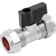 Isolating Valve Handled Plumbing Shut Off Valve Easy Use 15mm