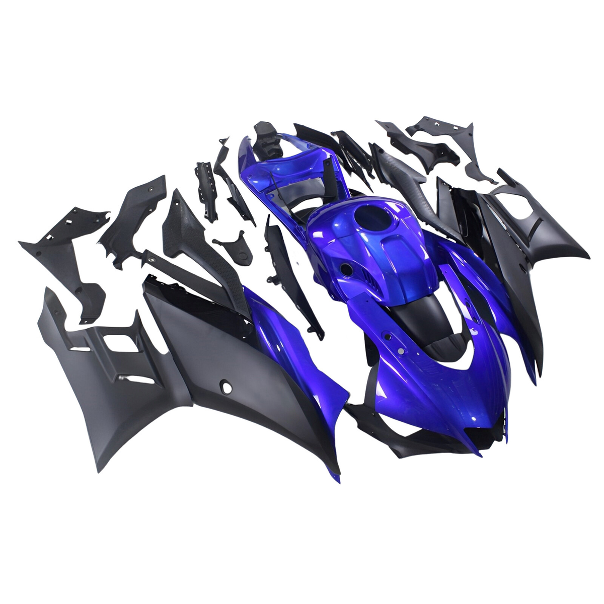 Blue Black Fairing Kit For 2019-2023 Yamaha YZF R3 R25 21 22