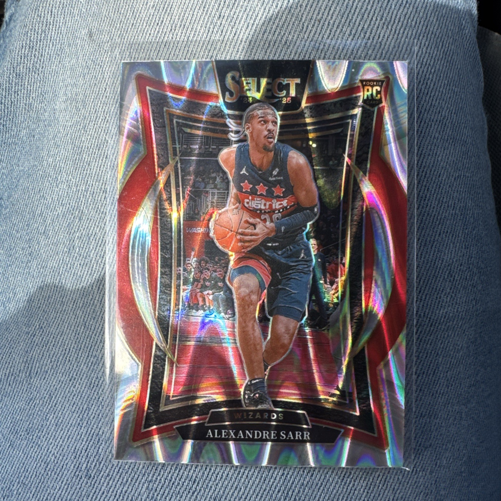 2024-25 Panini Select - Concourse Alexandre Sarr #73 Tectonic Prizm Wizards (RC)