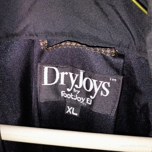 Dry-Joys Rain Jacket Black/Brown Houndstooth XL - Picture 1 of 6