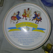 Vintage Swedish Tradition Cookie Candy Tin Aina Senberg Drawings Artwork Designs