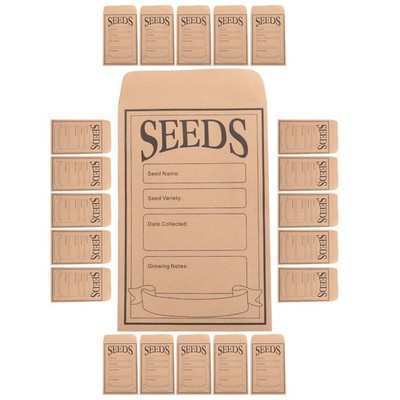 100PCS Seed Packets Envelopes: Self Sealing  Small Seed Envelopes for4659