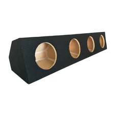 Sound bar Quad 5.25” Angle Wedge Sealed Speaker Box Enclosure 5 1/4”