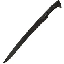 APOC Survival Yataghan Fixed Knife 17" 9260 Steel Blade Black G10 Handle SD35520