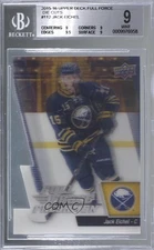2015 Upper Deck Full Force 3D Freshman Die-Cut Jack Eichel BGS 9 MINT Rookie RC