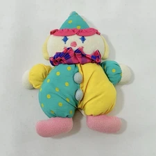 Vintage Kids II Clown Plush Baby Toy Rattle Crib Infant Costume Party Circus