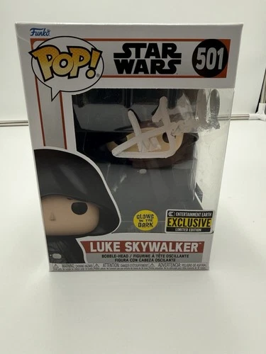 Mark Hamill Signed Luke Skywalker Star Wars Funko Pop #501 HA COA w/case