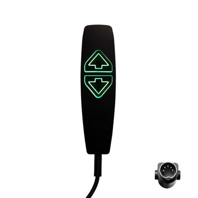 2-Button 5-Pin Lift Chair Remote Hand Control with USB and Backlight Power