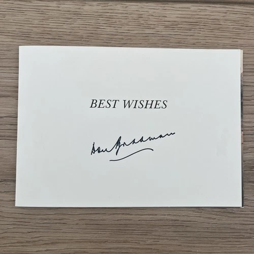 Sir Donald Bradman - Australia - Lovely Signed Card
