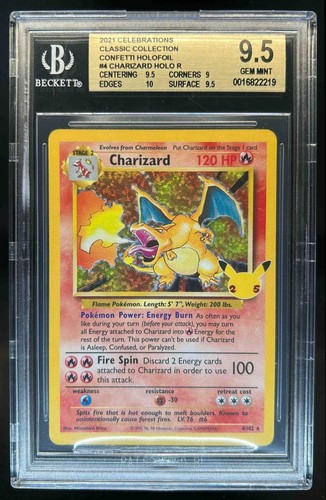 2021 Pokemon SWSH Celebrations Charizard Classic Collection #4/102 BGS 9.5
