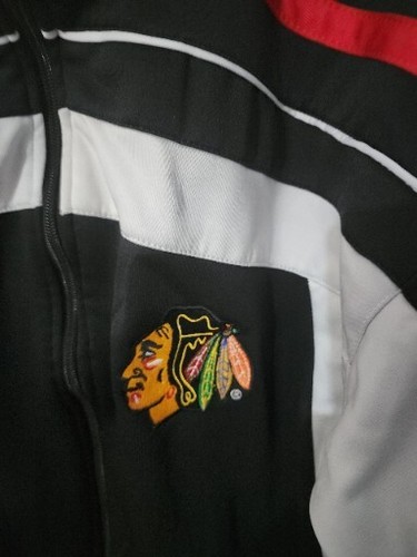 Chicago Blackhawks Embroidered Chief Logo WindBreaker Jacket Size S - Picture 2 of 5