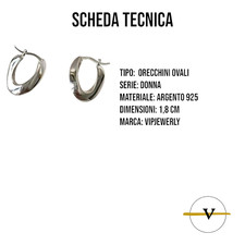 Grandi Orecchini A Cerchio In Argento Massicc - Italia - Foto 4